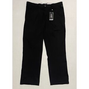 Abacus Count On It Hillside Chino Pants NWT Mens Size 36 X 29 Black Straight Leg